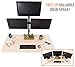 Stand Steady Triple Monitor Desk Stand with Clamp-On Base, for Home or Office Use, Height Adjustable Computer Monitor Stand with Full Articulation Mounts, Fits Most LCD/LED Monitors 13-32 Inches