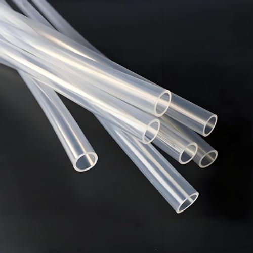 Purzen Manguera de Silicona para Aplicaciones Industriales, Tubería de Goma Translúcida y Reforzada para Transporte de Aire y Agua,13mm*15mm(1m)