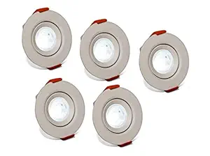D'Mak 3 Watt LED COB/Spot Light (White,Plastic) Round Driver Included | 3w led cob light | | white led lights for decoration | Pack of 05