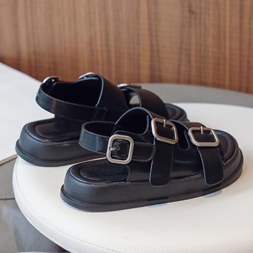 IWIHMIV Toddler Boys Girls Sport Sandals Breathable Lightweight Outdoor Casual Hook and Loop Beach Soft Bottom Shoes4