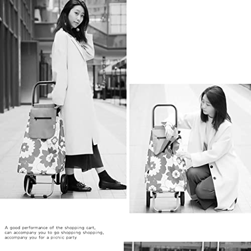 WLKINF Einkaufstrolley für Einkaufen, faltbar, tragbar, wasserdicht, für Eltern, um ältere Menschen Qualität zu geben… – Bild 3