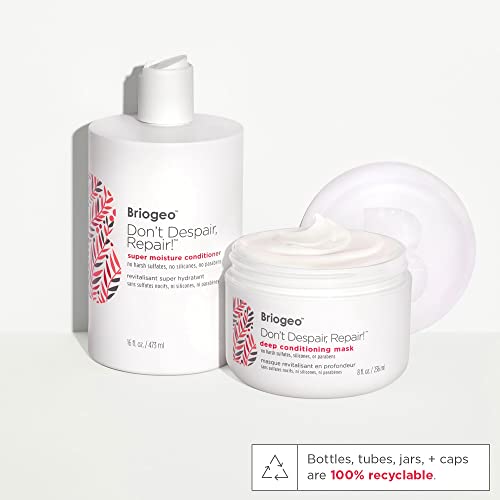 Briogeo Don’t Despair, Repair Super Moisture Conditioner for Dry, Damaged or Color Treated Hair | Repairs Straight, Wavy and Curly Hair | Vegan, Phalate & Paraben-Free | 473ml - Image 6