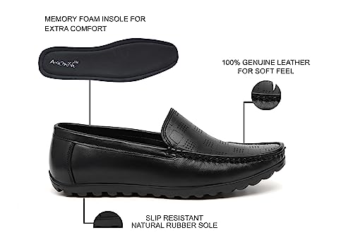 Image of ARAMISH Men's Genuine Leather Loafers