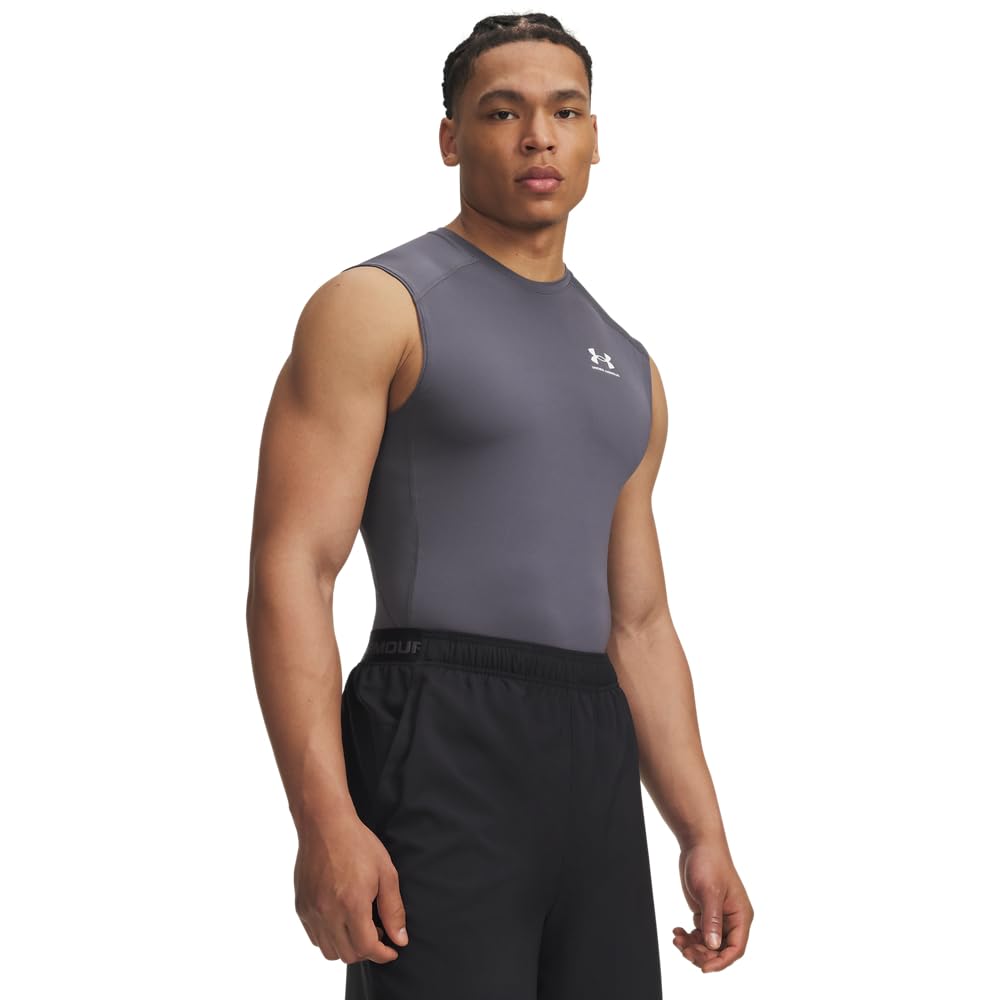Under Armour Men's HeatGear Armour Sleeveless Compression T-shirt