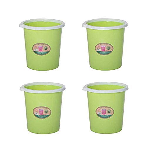 Poubelle salle de bain et bureau format carré empilable un lot de 4