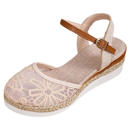 Sandales grandes tailles femme pour flâner en été avec talon compensé léger