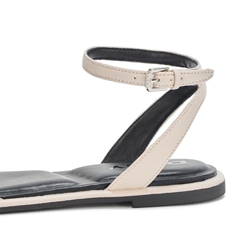 DKNY Women's Bacliff Flat Ankle Strap Sandal with Logo4