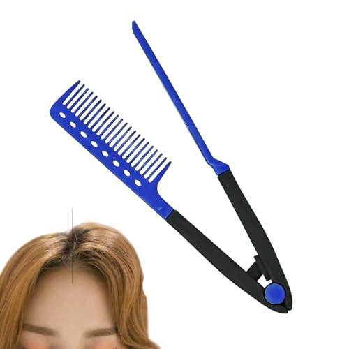 Alisador – Herramienta de peinado en forma de V, plancha plana | Accesorio alisador de cabello, ligero, resistente al calor, herramienta de peluquería de viaje para el hogar, vacaciones, citas de Alisador – Herramienta de peinado en forma de V, plancha plana | Accesorio alisador de cabello, ligero, resistente al calor, herramienta de peluquería de viaje para el hogar, vacaciones, citas de
