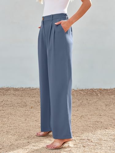 Image of LILLUSORY Womens Wide Leg Dress Work Flowy Pants Business Casual Outfits | 2026 Trousers, Dressy Slacks, High Waisted Palazzo, Professional Office Interview Clothes, Travel Wear