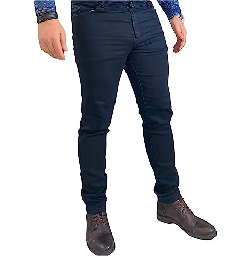 Calça Jeans Masculina Preta Tradicional Elastano (42)
