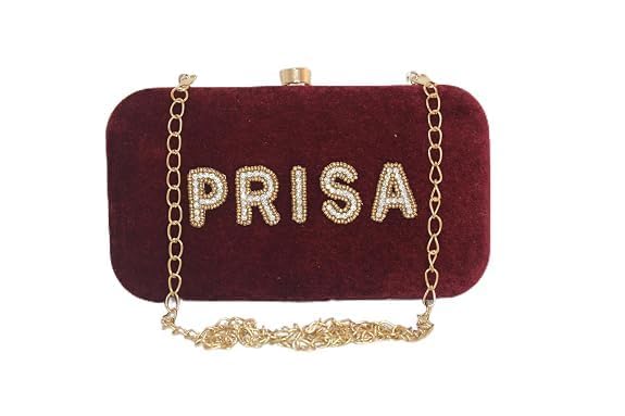 Women Velvet Clutch Purse with Detachable Chain | Designer Evening Sling Bag | Wedding & Party Handbag for Women-image-18