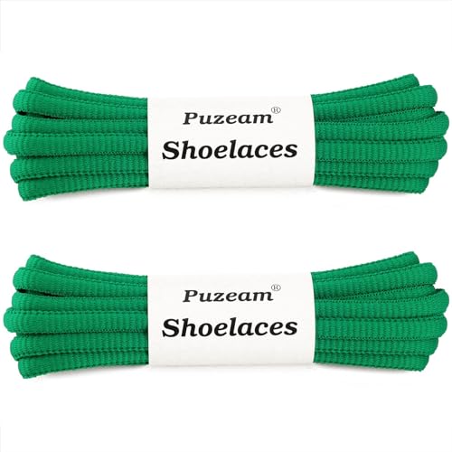 Image of 2 Pairs Oval Athletic Shoelaces 33 Colors 1 /4 inch Half Round Shoe Laces for Sneakers