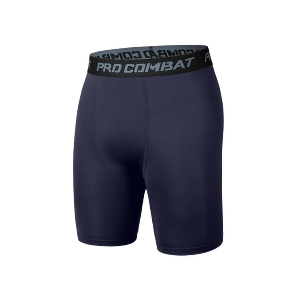 DYRBF Leggings da uomo a compressione con stampa a lettere in vita, per corsa, palestra, corti, lunghezza intera, nero, bianco, blu navy, grigio