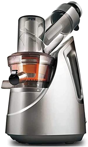 ジューサーマシン、3インチの大型フィードシュート、ステンレススチールのスローマチケーティング150W、お手入れ簡単、セラミックオーガーで栄養価の高いフルーツ&野菜ジュースを作れます