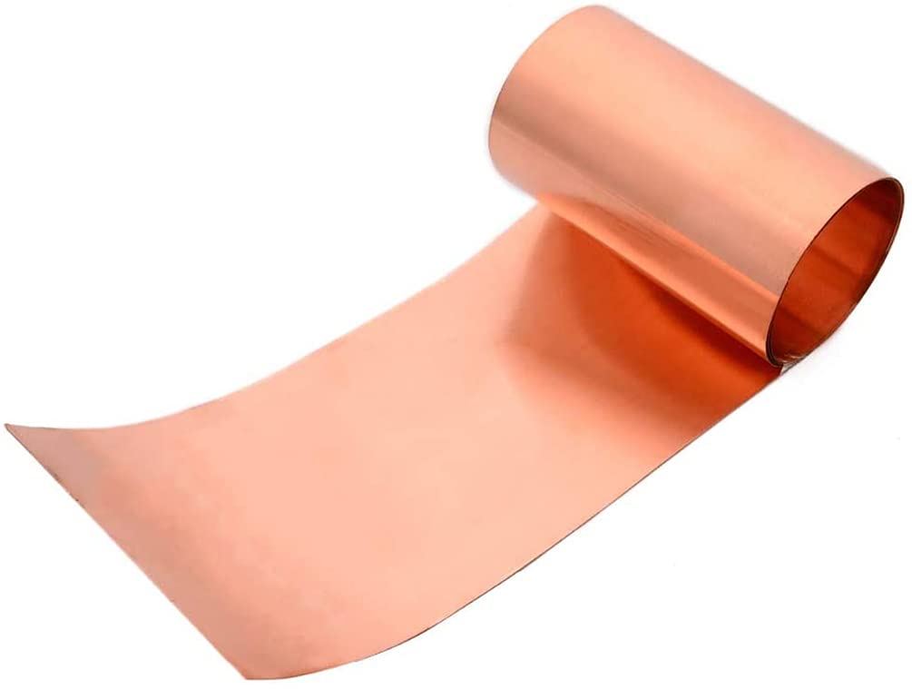 Foglio di Rame 99,9% di Alta purezza Cu Sottile Piastra di Metallo con Foglio 1000x200mm,Thickness: 0.6mm