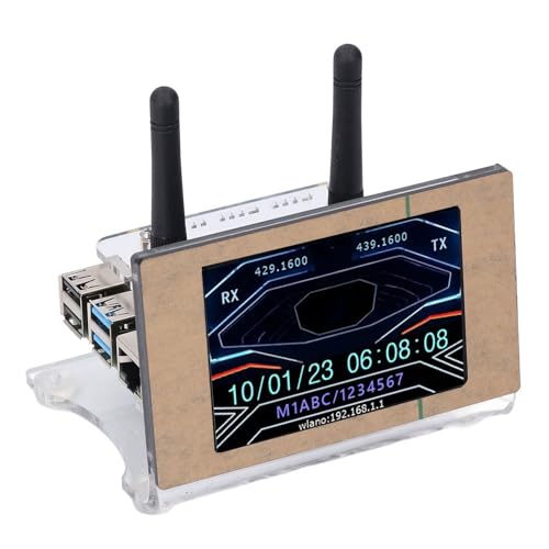 MMDVM Digital Voice Modem 3.5 Inch Color Screen Accurate Debugging MMDVM Hotspot Board with Antenna Supports Single and Duplex Modes