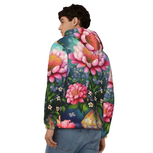 Sweat à capuche décontracté pour homme chaud pour mi-saison et hiver - 5