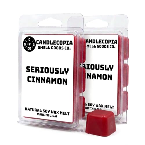 Candlecopia Seriously Cinnamon Scented Wax Melts, 2-Pack, 12 Cubes, 6.4 oz