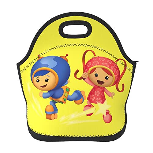 CONPELSON Lunch Bags Team Anime Umizoomi Insulated Lunch Tote Reusable Portable Lunch Box for Outdoor Office Picnic 11 X 11.4 X 5.5 in