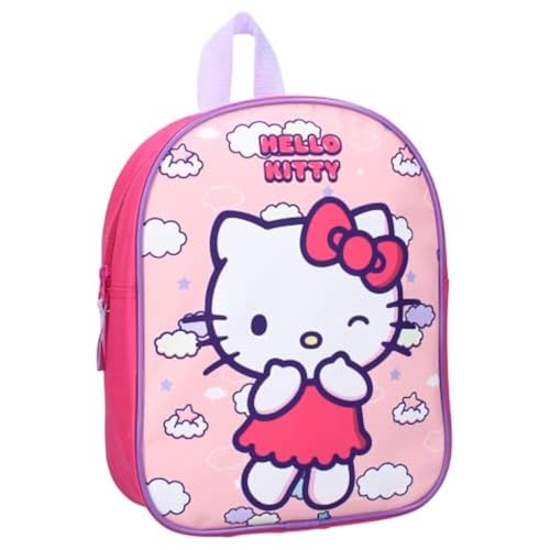 mybagstory - Hello Kitty-ryggsäck - rosa - barn - skola - dagis - dagis - dagis - skolväska flicka - storlek 29 cm - justerbara...