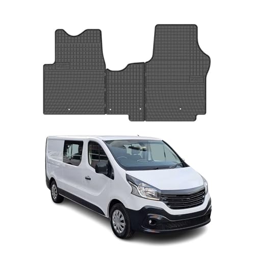 Alfombrillas de coche goma para FIAT Talento 2016-2020 OMAC juego de alta resistencia negro