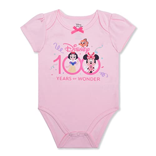 Disney Girls 3 Pack Bodysuits for Newborn and Infant4