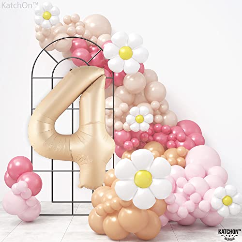 Image of KatchOn Caramel 4 Balloon Number 40 Inch
