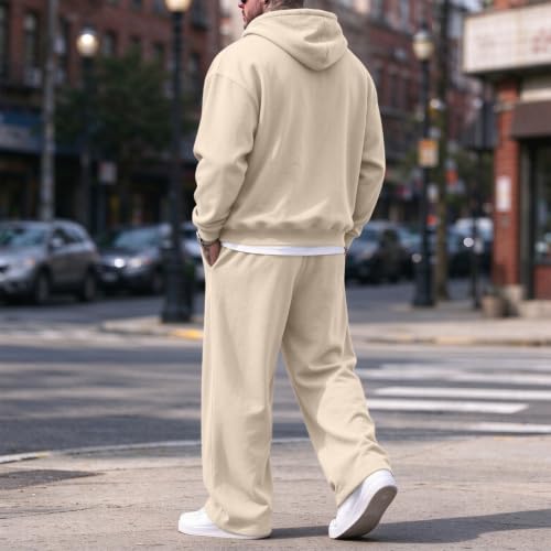 Mens Sweatsuits 2 Piece Set Fleece Baggy Hoodie and Joggers Sweatpants Set - image 4