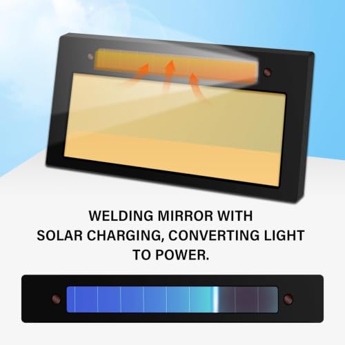 Image of 【HD Shade 11】 Gold Auto Darkening Welding Lens 2x4 1 /4, Solar Energy Welding Lens, True Color View, 2x4 1 /4 Welding Lens Replacement for Standard Welding Hoods and Welding Helmets