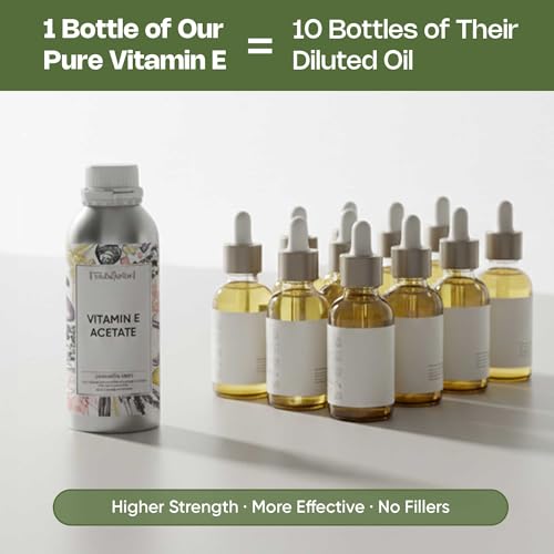 Image of VedaOils Vitamin E Oil 100ml | 100% Pure Vitamin E Oil for Face, Hair, Skin & Body | Vitamin E Hair Oil for Hair Growth & Skin Care