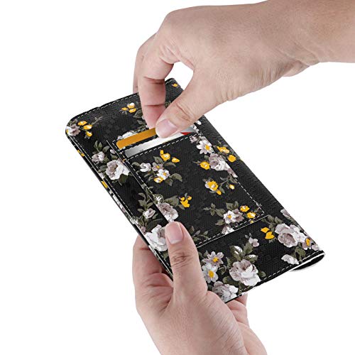 Image of XEYOU Women's Card Wallet Envelope Style Credit Card Holder Cute Cash Wallet for Ladies, Small Flower, Large
