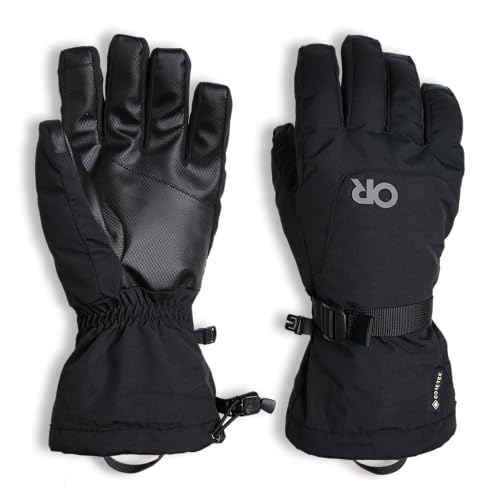 Outdoor Research Men's Revolution GORE-TEX Gloves | Etip Ski Gloves, Waterproof & Windproof, Insulated, Black, Medium