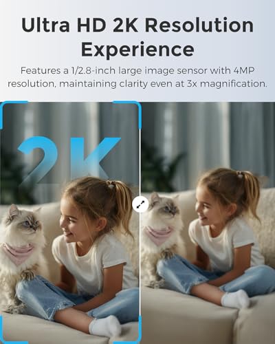 Image of Devo 2K QHD Indoor Security Camera - WiFi 6, Full-Color Night Vision, AI Motion Tracking, Two-Way Audio, Baby /Pet Monitor White