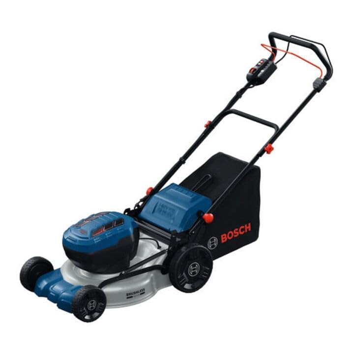 Bosch Pro Tondeuse à gazon autotractée sans-fil GRA18V2-46SP (largeur de coupe: 46 cm, hauteur de coupe: 30-70 mm, sac de ramassage en tissu 60 l, accessoire...