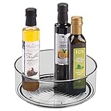MUCHO ESPACIO: El mueble especiero mide 22,9 cm de diámetro x 8,6 cm, por lo que ofrece gran capacidad para botes de especias, cajas para el té, botellas de aceite y otros artículos.