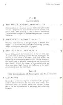 Sociologism and Existentialism: Two Perspectives on the Individual and Society (Perennial Works in Sociology)
