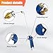 DUSCOKE Air Engine Cleaning Spray Gun with 4Ft Hose- High Pressure Pneumatic Cleaning Sprayer Auto Water Cleaner Nozzle Hose Wash Spray Tool- Air Blow Gun Car Engine Dust Cleaner Tools (Bend Head)