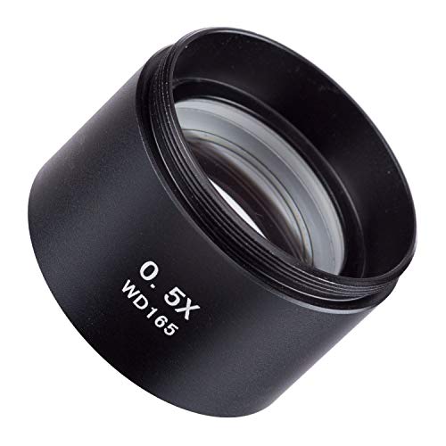 Image of AmScope 3.5X-180X Simul-Focal Stereo Lockable Zoom Microscope with 144-LED Ring Light (SM-3NTPZZ-144)