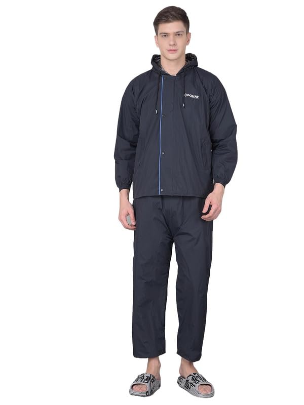 dollar Rainguard Men's PVC Full Sleeve Solid Reversible Raincoat Set with Adjustable Hood and Pocket-picture-19