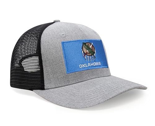 Image of International Tie State Hat for Men and Women, Adjustable Snapback Trucker Baseball Cap with Embroidered Patch
