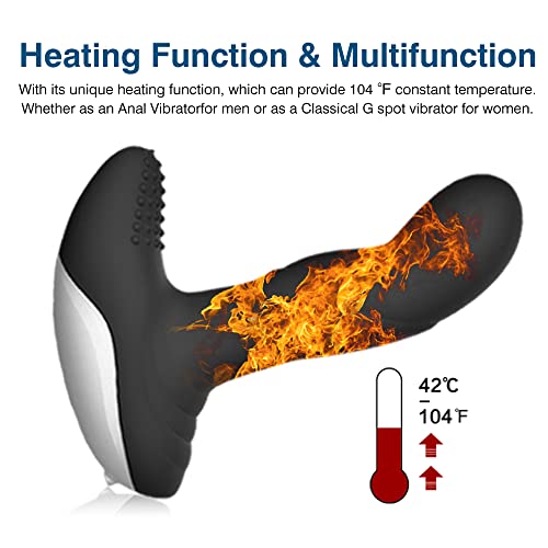 Wiggle Motion Prostate Massager Anal Plug, Aumood Vibrating Male Anal Sex Toys For Men Women Couples Adult Sex Pleasure, Remote Control Anal Toy Vibrator Stimulator Butt Plug For P Spot & G Spot Play #TOP6