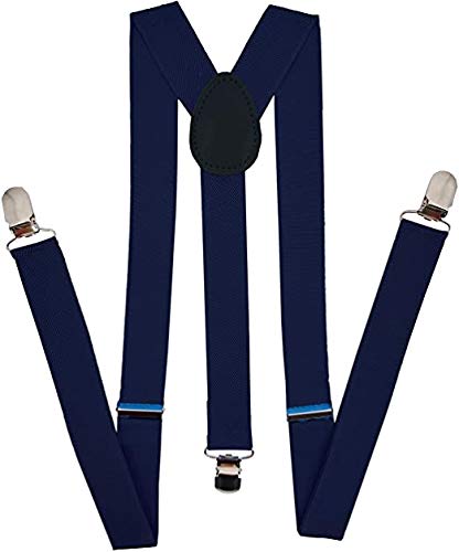 devil Girl's Adjustable Elastic Y Back Style Suspenders With Strong Metal Clips (Blue, Free Size)-picture-20