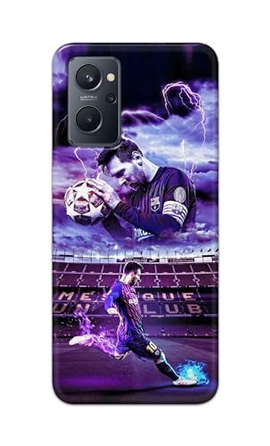 Image of Printed Hard Back Cover Case for Realme 9i 4G Back Cover (Famous Football Player) -1111