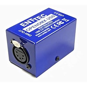 Enttec – Open DMX USB Dongle, USB naar DMX interface, 512 ch, 1 universum