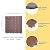 Pack of 9 (9 sq. ft) Patio Composite Deck Tiles, Outdoor Waterproof Interlocking Plastic Deck Tiles for Outdoor Deck, Outdoor Shower, Balcony, Front Porch, Poolside Flooring-5 Slats-Brown
