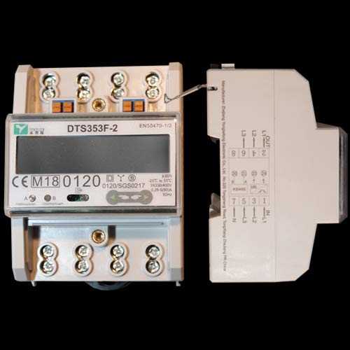 MID-Drehstromzähler 3-Phasen Stromzähler 400V Wirkstrom kVarh Blindstrom RS485-Modbus IR & S0-Schnittstelle ZS6