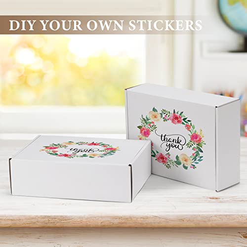 Image of RLAVBL 10x7x3 Inches Shipping Boxes Set of 25, White Small Corrugated Cardboard Box, Mailer Boxes for Packing Small Business