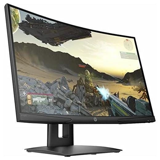 HP X24c Écran gaming incurvé 23,6" Full HD Noir (HDMI/DisplayPort, 1920 x 1080, 16:9, 144 Hz, 4 ms, AMD Free-SYNC)