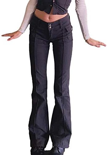 Baggy Jeans for Women Harajuku Graphic Print Grunge Jeans Wide Straight Leg Denim Pants Vintage Streetwear