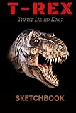 T-Rex Sketchbook: Tyrannosaurus Rex dinosaur sketchbook - 120 blank pages for sketching